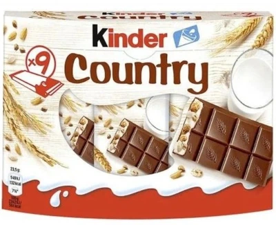 Шоколад Kinder Country зі злаками 9*23,5g