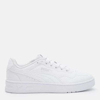 Підліткові кеди для дівчинки Puma Court Lally JR 40230405 35.5 (3UK) Puma White-Puma White-Feather Gray (4069156783546)