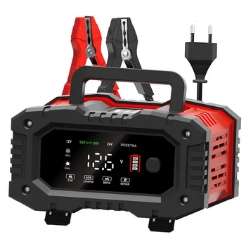 Зарядное устройство для аккумуляторов Foxsur FPT-200 (12V 20A / 24V 10A, 6-300Ah), импульсное, автоматическое для AGM, LiFePo4 аккумуляторов