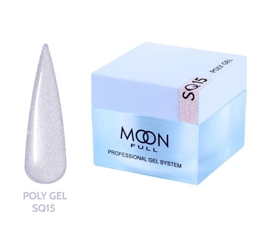 Полигель Moon Full для наращивания ногтей Poly Gel №SQ15 30 мл