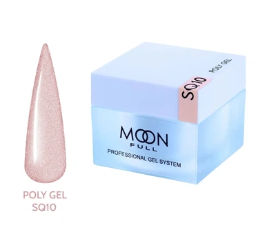 Полигель Moon Full для наращивания ногтей Poly Gel №SQ10 30 мл