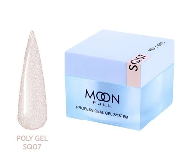 Полигель Moon Full для наращивания ногтей Poly Gel №SQ07 30 мл