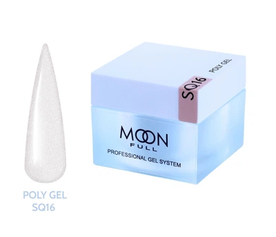 Полигель Moon Full для наращивания ногтей Poly Gel №SQ16 30 мл