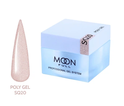 Полигель Moon Full для наращивания ногтей Poly Gel №SQ20 30 мл