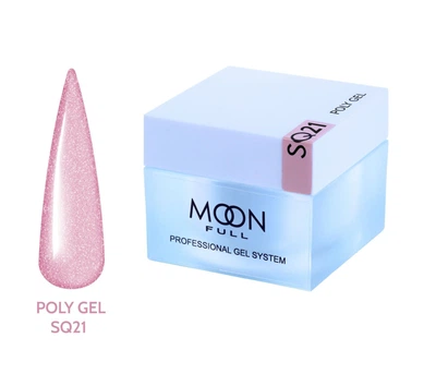 Полигель Moon Full для наращивания ногтей Poly Gel №SQ21 30 мл