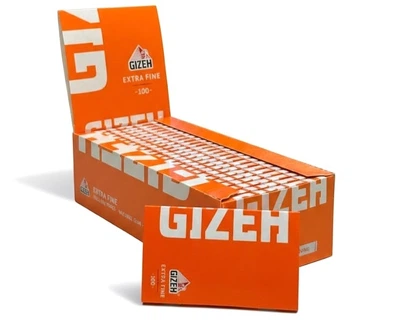 Блок паперу для самокруток Gizeh Extra Fine 70 мм — 25 пачок по 100 листівок
