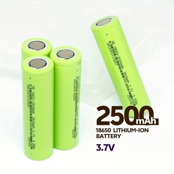 Акумулятор промисловий 4шт. 18650 Li-Ion ND 2500 mAh 3.7V (Фактична ємність 2500+ mAh) — Високострумовий, Flat Top (Плоский контакт)