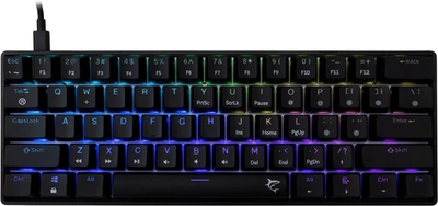 Клавіатура дротова WHITE SHARK Shinobi 2 Blue switches USB Black (SHINOBI-2-B-US-BLUE.SW)