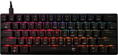 Клавіатура дротова WHITE SHARK Shinobi 2 Red switches USB Black (SHINOBI-2-B-US-RED.SW)