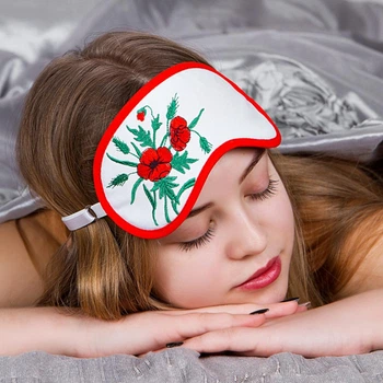 Маска для сна Вышивка Малые маки One size Maski karnaval