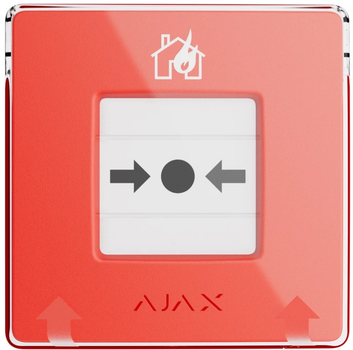 Бездротовий ручний сповіщувач Ajax Manual Call Point Червоний