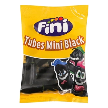 Лакрические конфеты Fini Tubes Mini Black Lakritz 90г