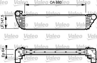 Интеркулер Valeo (817828)