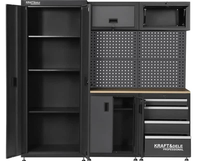 Комплект мебели для мастерской Kraft&Dele KD5862 модульный набор шкафов и верстак