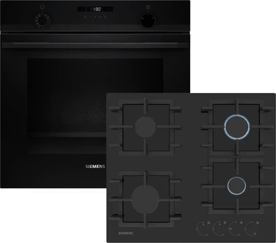 Комплект Siemens Духова шафа електрична Siemens iQ300 HU736AEA0T + Газова варильна поверхня Siemens iQ300 EN6B6NP40R