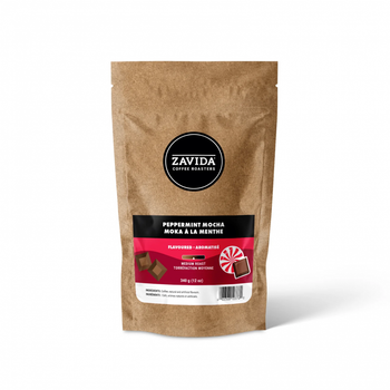 Кава Zavida Peppermint Mocha Coffee "Мокко з перцевою м'ятою" Обсмаження Середнє 340г (мелена)