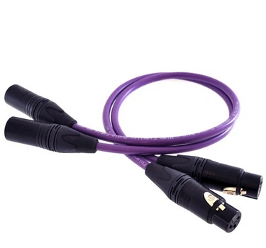 Аудиокабель Melodika Purple Raine Cable 2x XLR - 2x XLR lenght 1,5m (MD2X15)