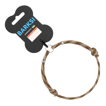 Шнурок для Адресника из Паракорда Barksi Коричневый, 20-40 см, S (8806)