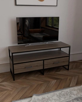 Тумба под телевизор в стиле лофт EcoLoft Леванто DSP-1423-4 Монтеверде