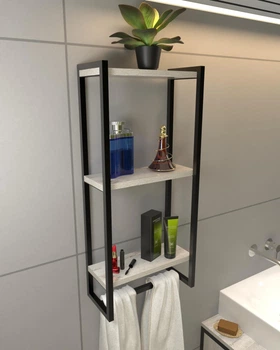 Настінна полиця в стилі лофт EcoLoft Мері DSP-1418-2 Дуб Кортона