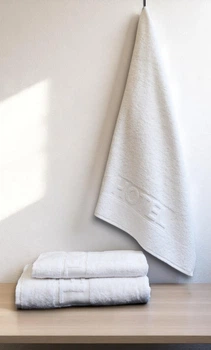 Полотенце белое для ванной Cotton Area Hotel 5х90см 500 г/м2 Cotton Area (2000003440948)