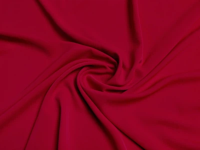 Ткань Костюмка шелковистая красный, пог. м. (к71, 2511016, к5)
