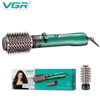 Фен-стайлер VGR 2 в 1 V-498 GREEN, Professional, 1000-1200 Вт. Професійний стайлер 2 в 1, призначений для укладання та завивки волосся