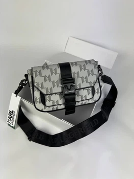 Чоловіча Сумка-Месенджер Karl Lagerfeld Monogram Білий