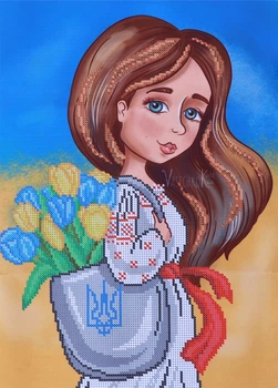Набор для вышивки бисером "С верой в сердце!", А3 W-0630, 37*30см, Art Millennium - вышивание бисером, готовый комплект для творчества