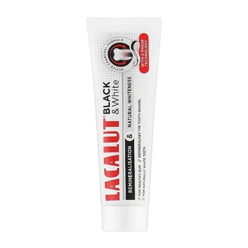 Зубна паста Lacalut Black & White 75 мл