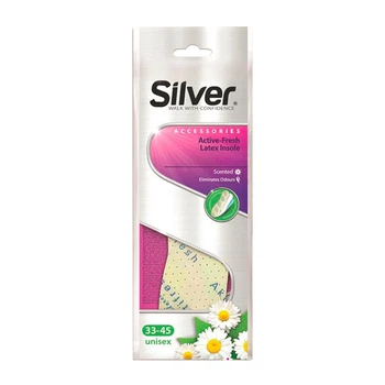 Стельки всесезонные Silver парфюмированные антибактериальные