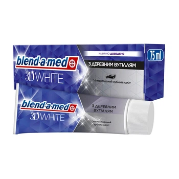 Зубная паста Blend-a-Med 93114 3D White с древесным углем 75 мл