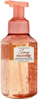 Мило-пінка для рук Bath&Body Works Snowy Peach Berry Gentle & Clean Foaming Hand Soap 259 мл (667659420049)