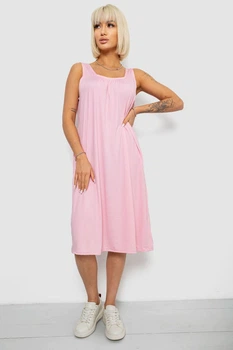 Сарафан жіночий в горох рожевий 257R733-1 AGER XXL-XXXL