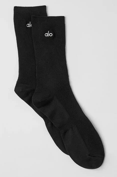 Шкарпетки унісекс Alo Yoga Unisex Half-Crew Understated Sock M чорні A0649U