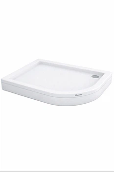 Душевой поддон Shower TUNDRA SW-10551 L 100х80х15 см асимметричный левый акриловый (C15590)