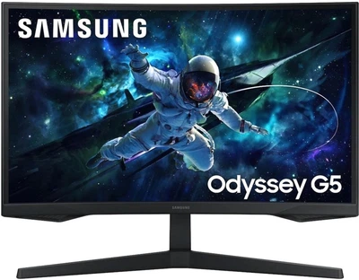 Монітор 27" Samsung Odyssey G5 S27CG550 Black (LS27CG550EIXUA) -- QHD 2K / VA 1000R / 165Hz / 1ms / HDR10 / FreeSync Premium / Low Input Lag / Black Equalizer