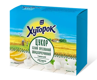 Цукор Хуторок пресований швидкорозчинний 250 г (305973)