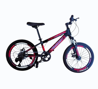 Детский спортивный велосипед 20 дюймов Corso Crank (Черно-красный)