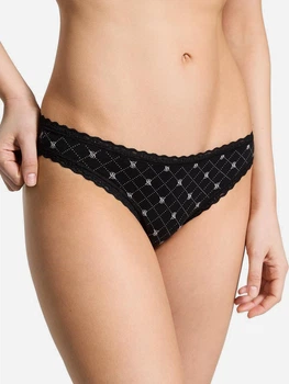 Трусики бікіні жіночі бавовняні Victoria's Secret 27066469 L Чорні (851432876424)