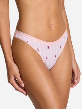 Трусики танга жіночі бавовняні Victoria's Secret 27176178 S Рожеві (291643875122)