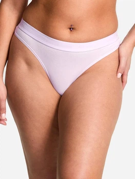 Трусики танга жіночі бавовняні Victoria's Secret 26941719 XS Бузкові (118976672131)