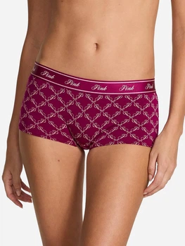 Трусики шорти жіночі бавовняні Victoria's Secret 27170023 XS Бордові (283677493081)