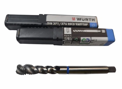 Мітчик М12 HSS-E WURTH з гвинтовою канавкою