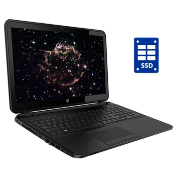 Ноутбук Б-клас HP 250 G2 / 15,6" (1366x768) TN / Intel Core i3-3110M (2 (4) ядра по 2,4 ГГц) / 8 ГБ DDR3 / 120 ГБ SSD / Intel HD Graphics 4000 / DVD-ROM / WebCam / Win 10 Home б/в