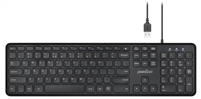Klawiatura przewodowa Defender Perixx PERIBOARD-210 USB Black (4049571003849)