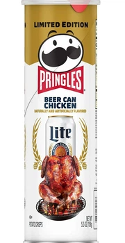 Чіпси Pringles Miller Lite Beer Can Chicken Курча-Гриль 158г