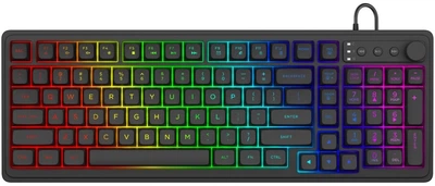 Klawiatura przewodowa Savio GALAXIS USB Black