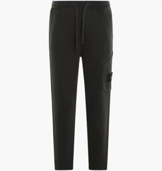 Штаны Stone Island Organic Cotton Diagonal Fleece Old Effect Cargo Black 811561141-V0029 XL
