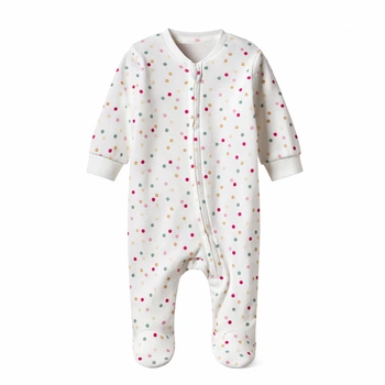 Комбинезон-слип пижама для девочки Lupilu Ecoprint 483862 050-56 см (0-2 months) Белый